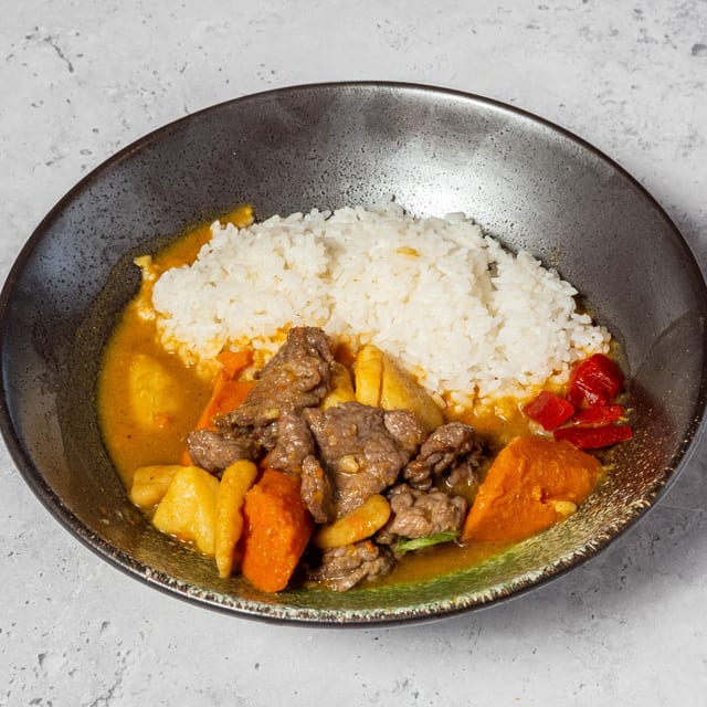 Curry Beef Rice.