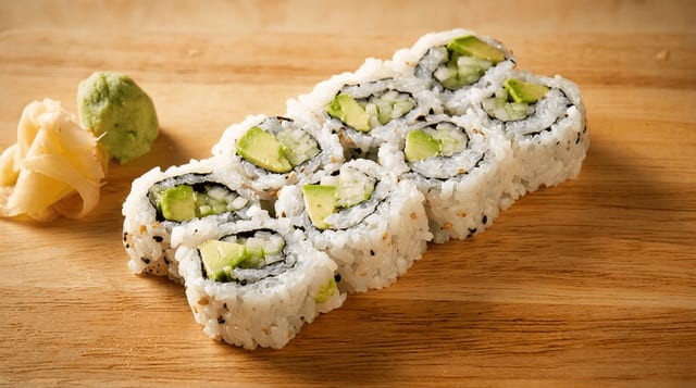 Avocado & Cucumber Roll.
